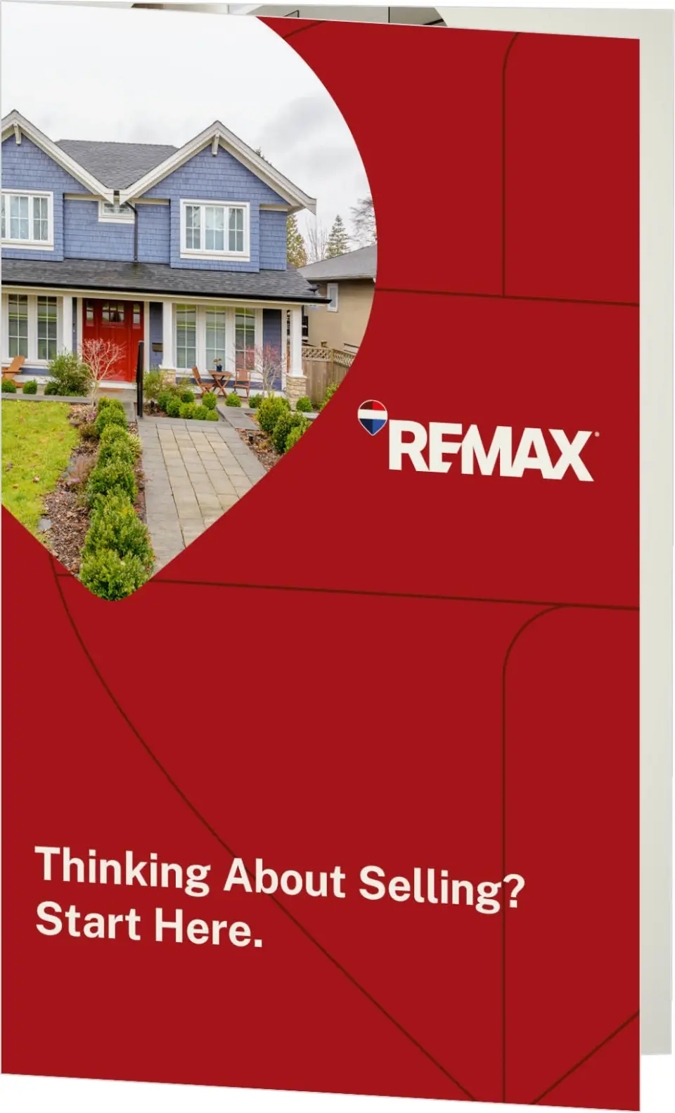 This is a 5" x 7⅞" Folded Brochure called REMAX Local Lens printed in full color