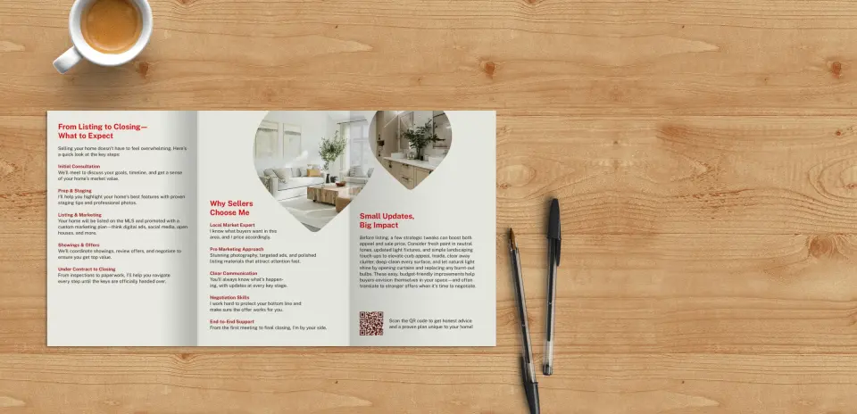 Brochure Flap Open