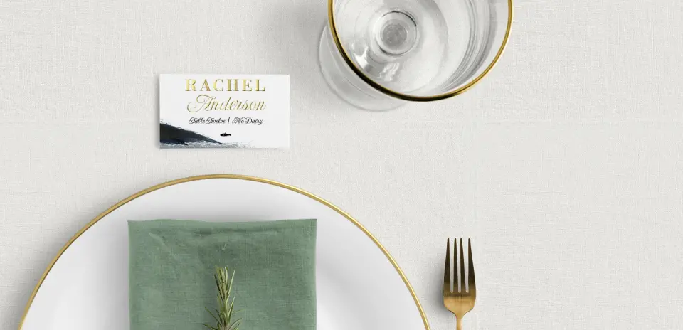 Tented Place Cards