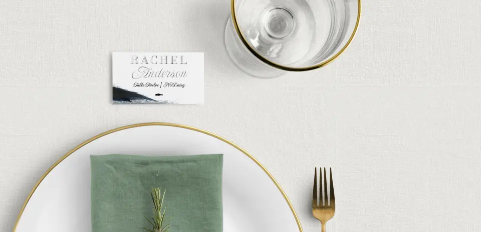 Tented Place Cards