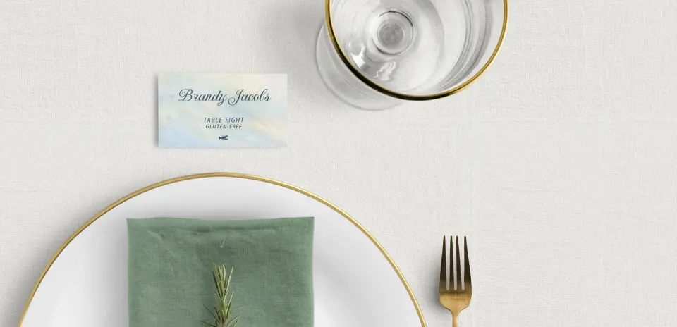 Tented Place Cards