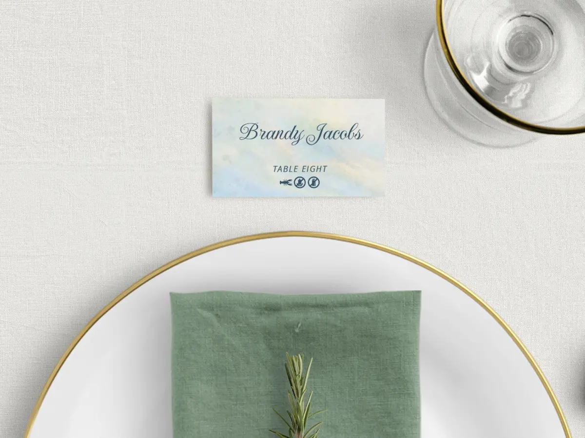 Tented Place Cards
