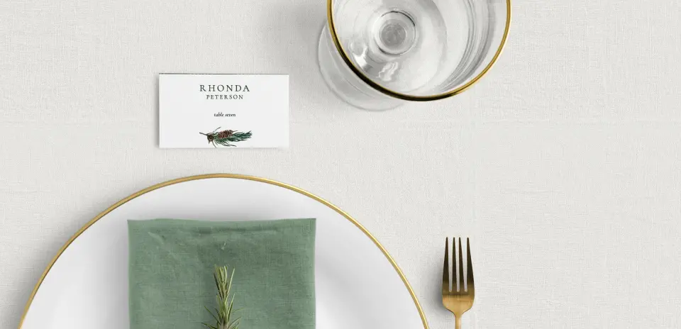 Tented Place Cards
