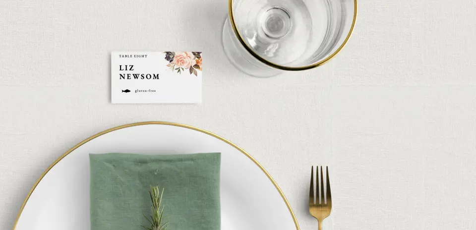 Tented Place Cards