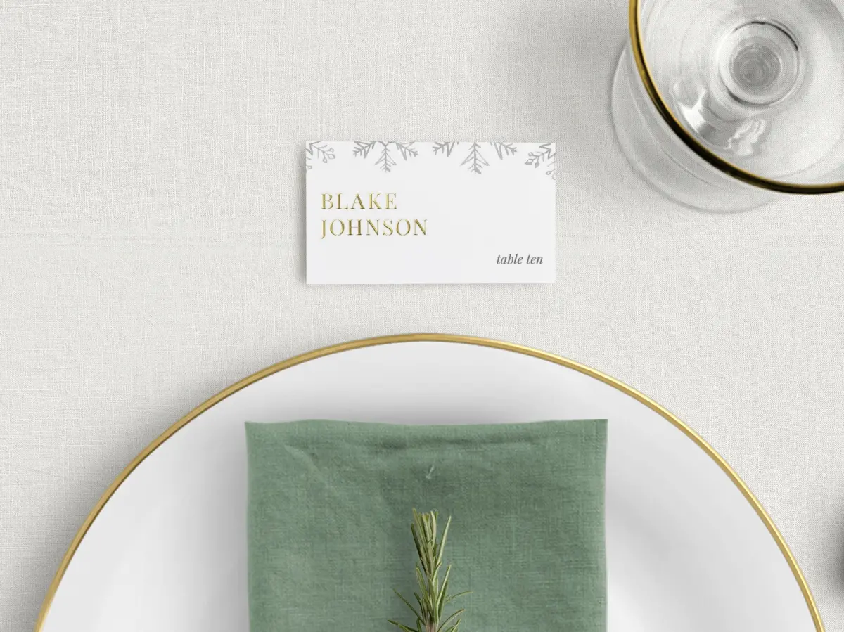 Tented Place Cards