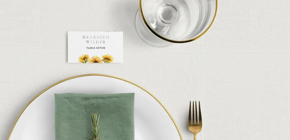 Tented Place Cards