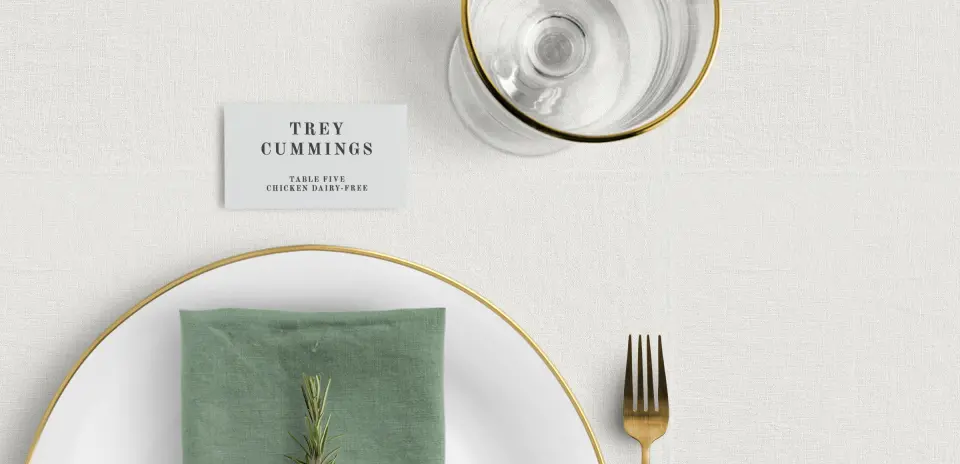 Tented Place Cards