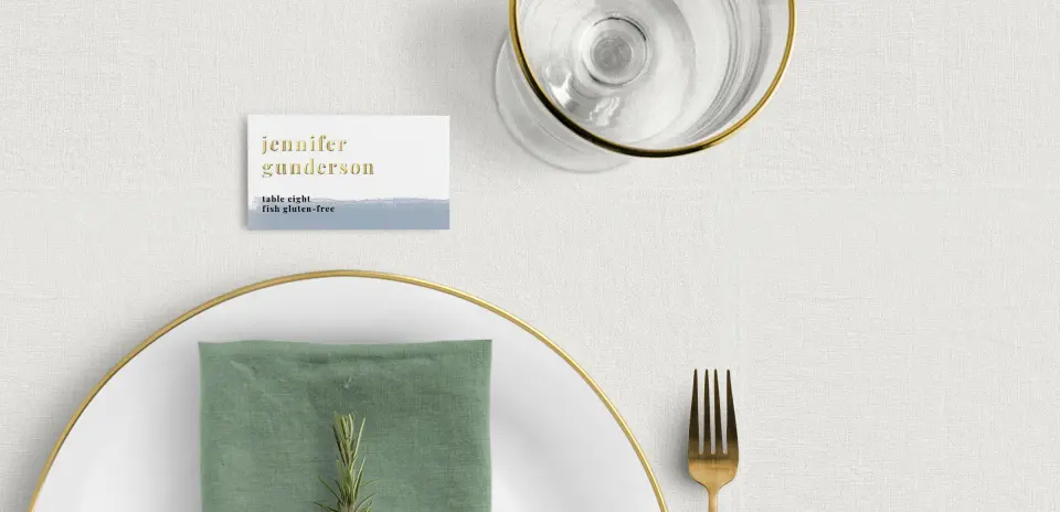 Tented Place Cards