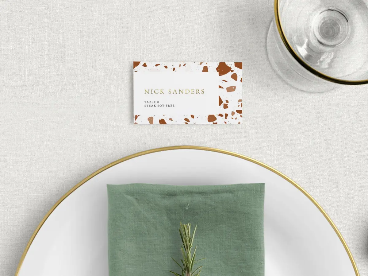 Tented Place Cards