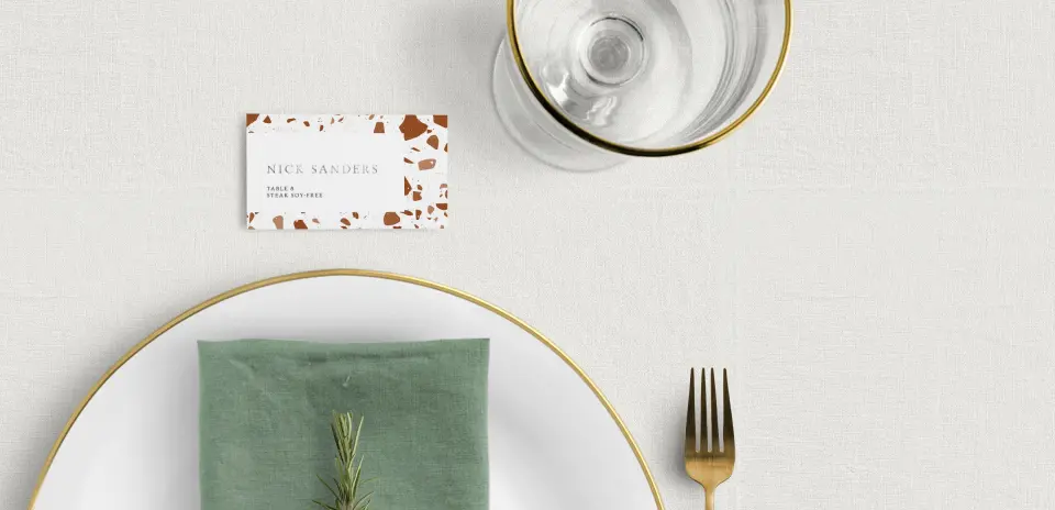 Tented Place Cards