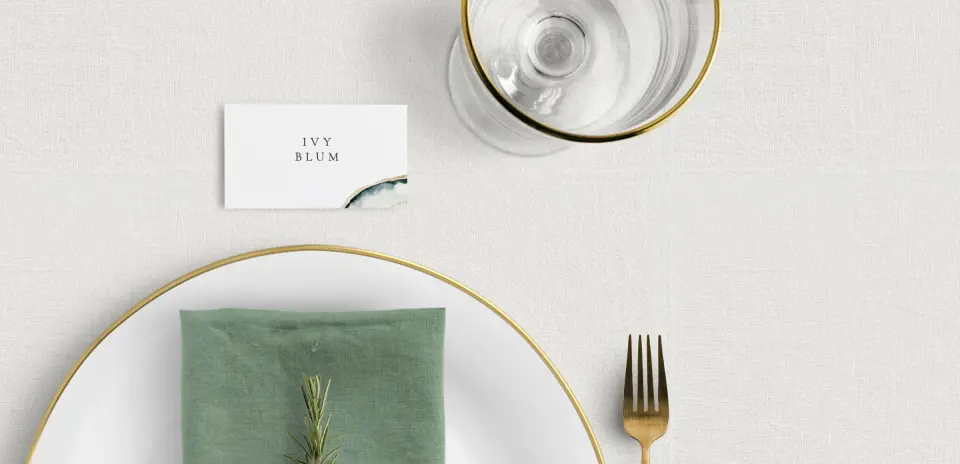 Tented Place Cards