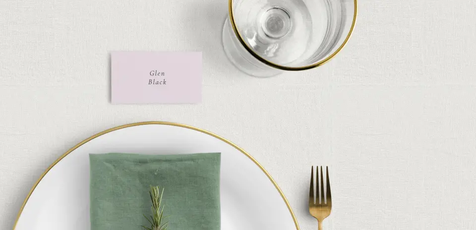 Tented Place Cards
