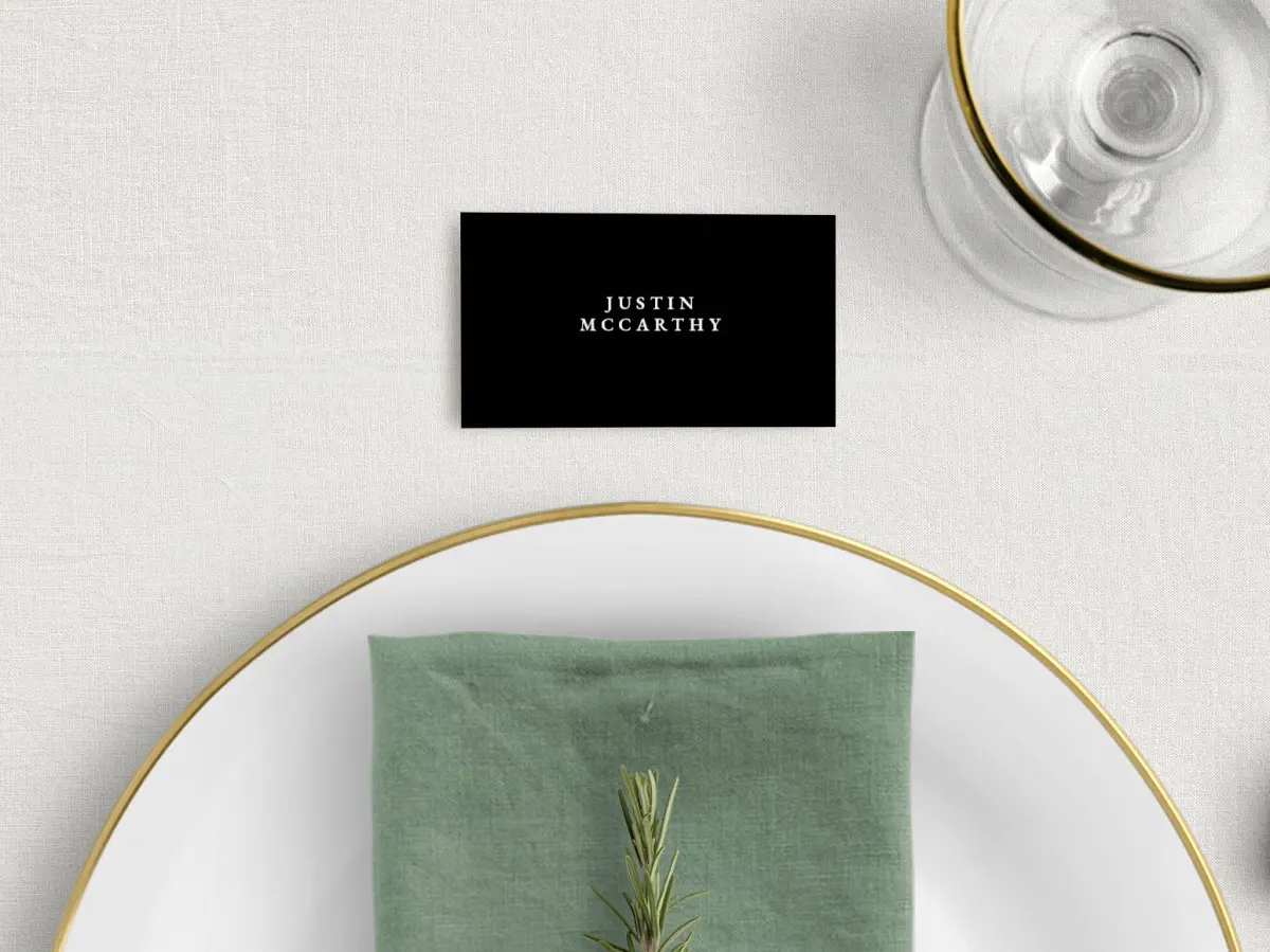 Tented Place Cards