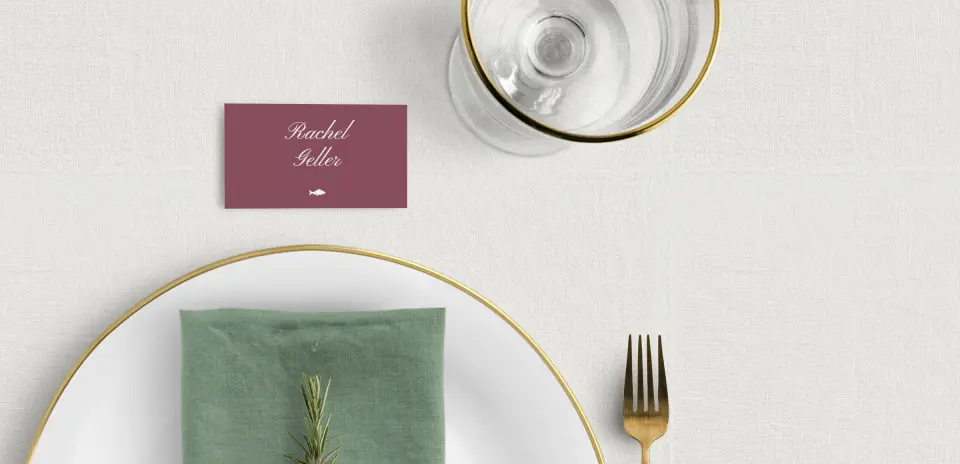 Tented Place Cards