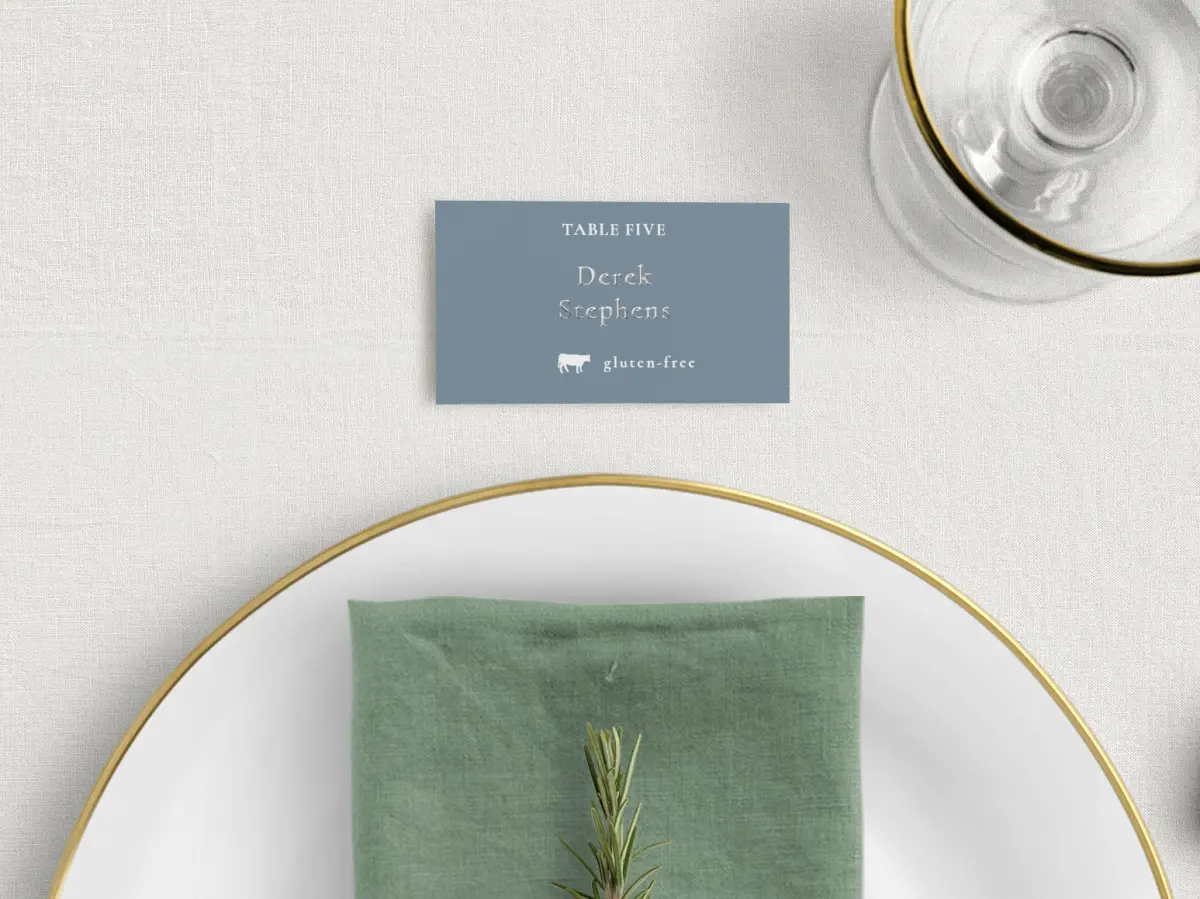 Tented Place Cards