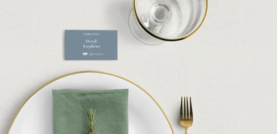 Tented Place Cards