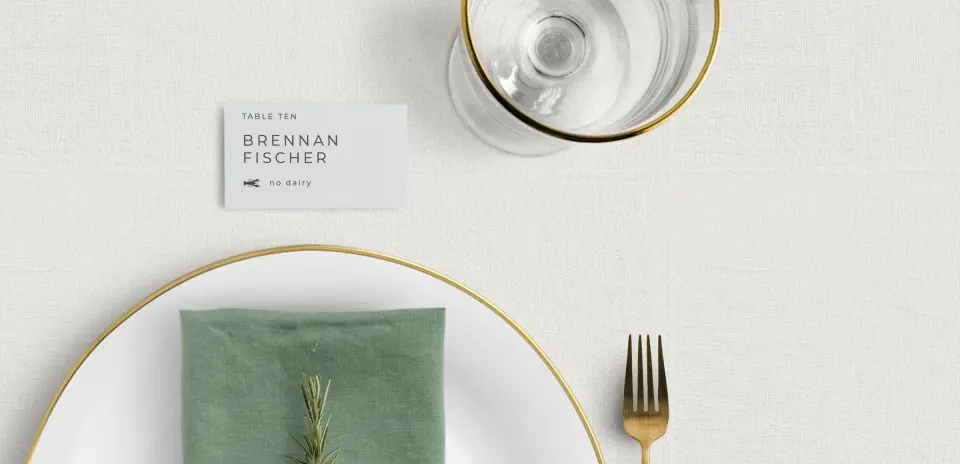 Tented Place Cards