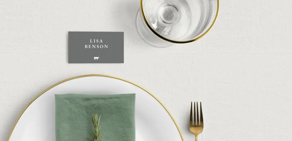 Tented Place Cards