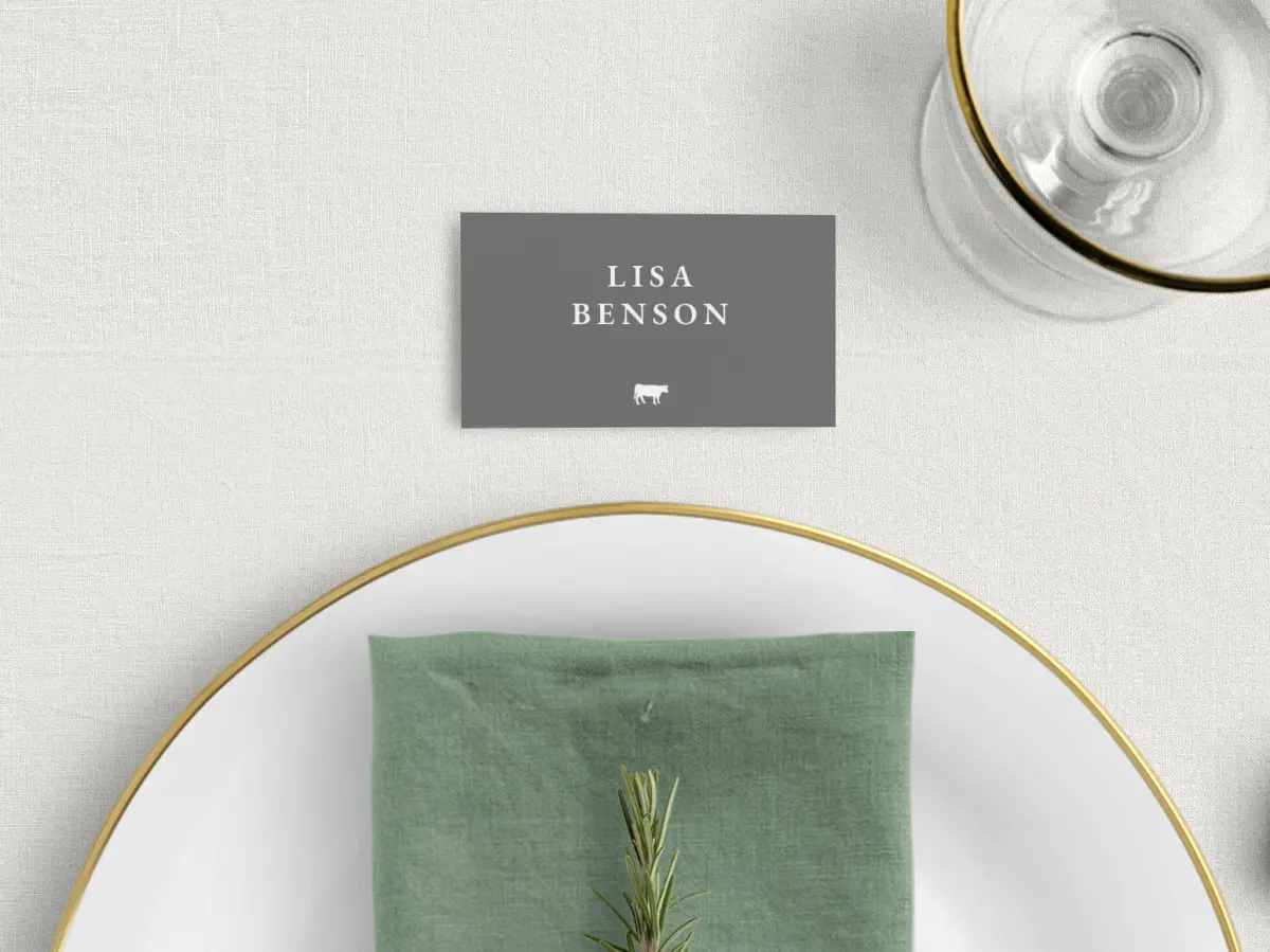 Tented Place Cards