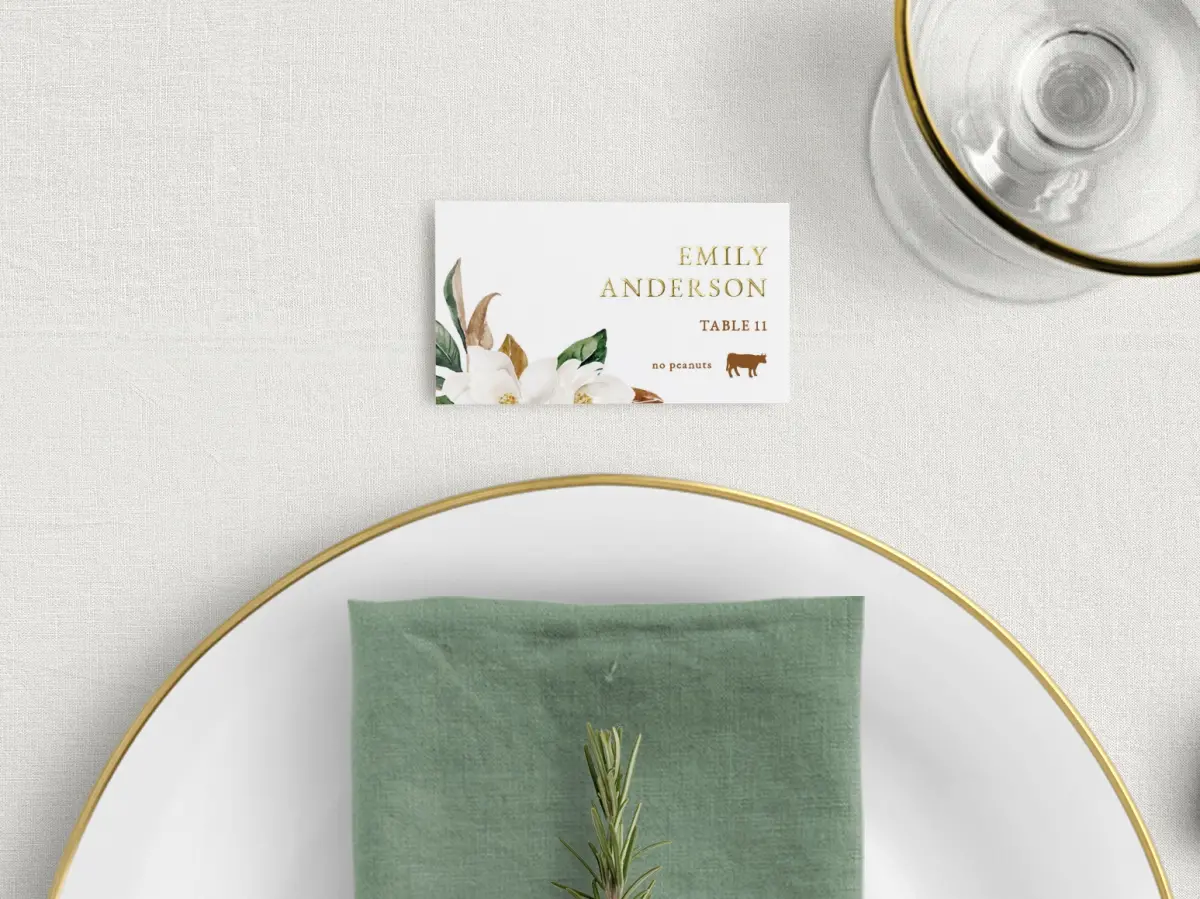 Tented Place Cards