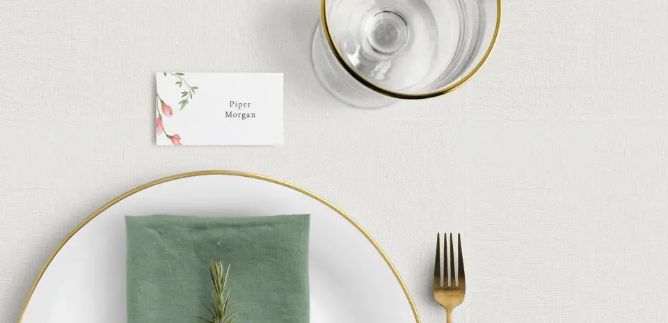 Tented Place Cards
