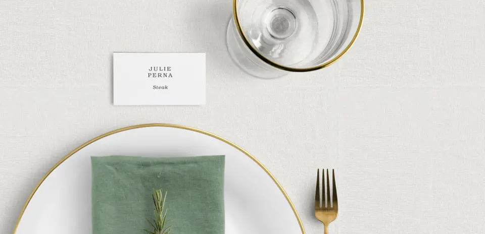 Tented Place Cards