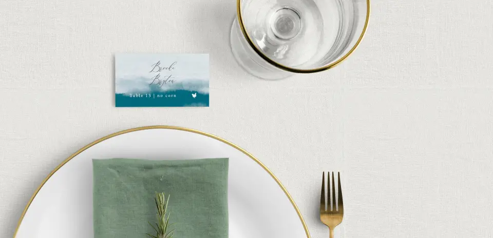 Tented Place Cards