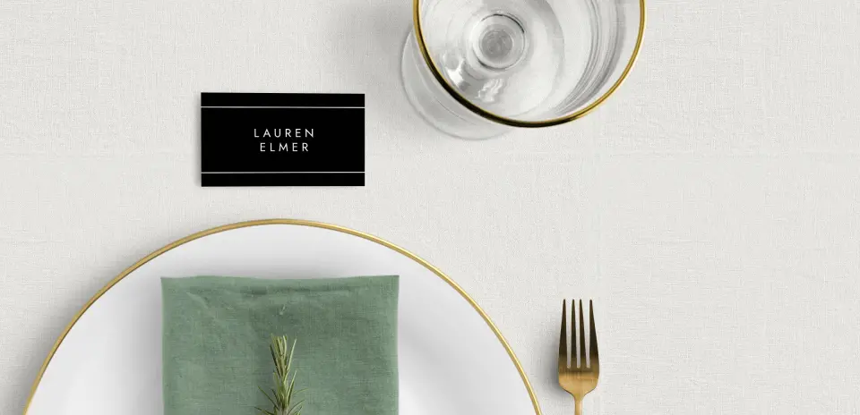 Tented Place Cards