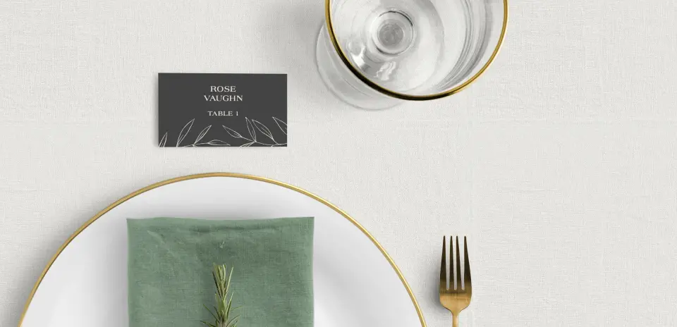 Tented Place Cards