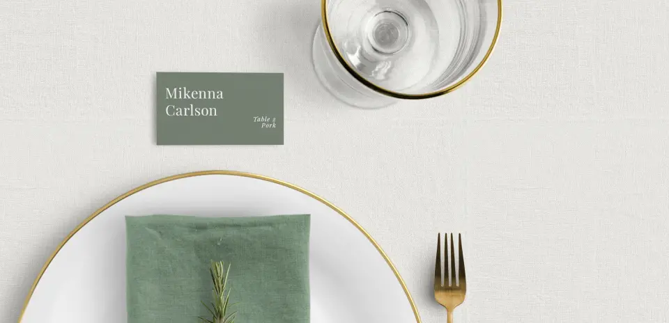 Tented Place Cards