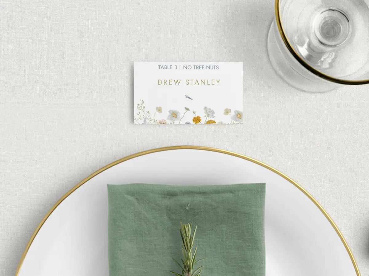 Tented Place Cards