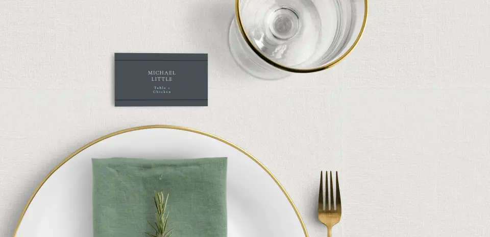 Tented Place Cards