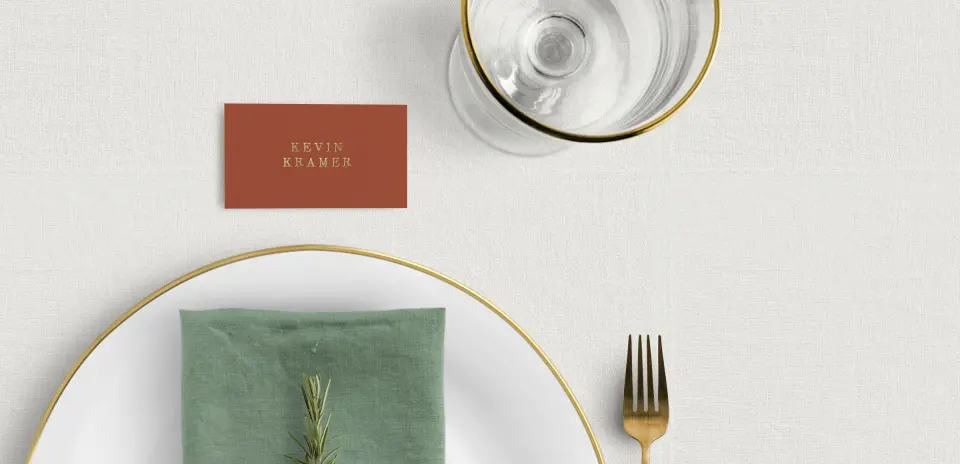 Tented Place Cards