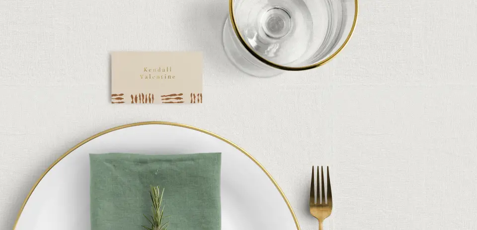 Tented Place Cards