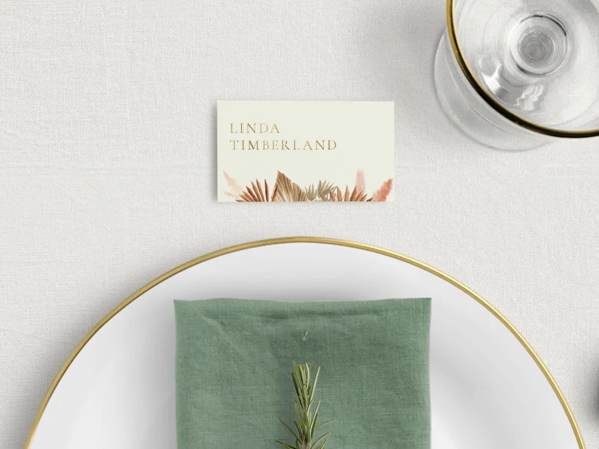 Tented Place Cards