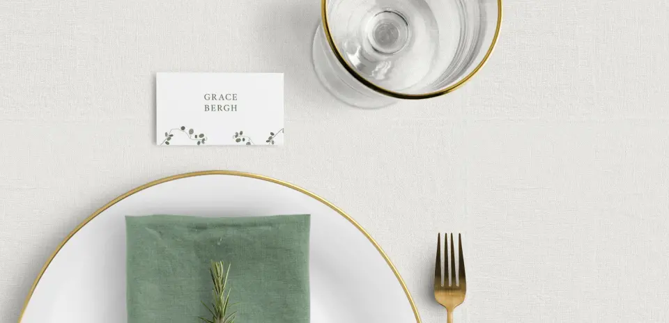 Tented Place Cards