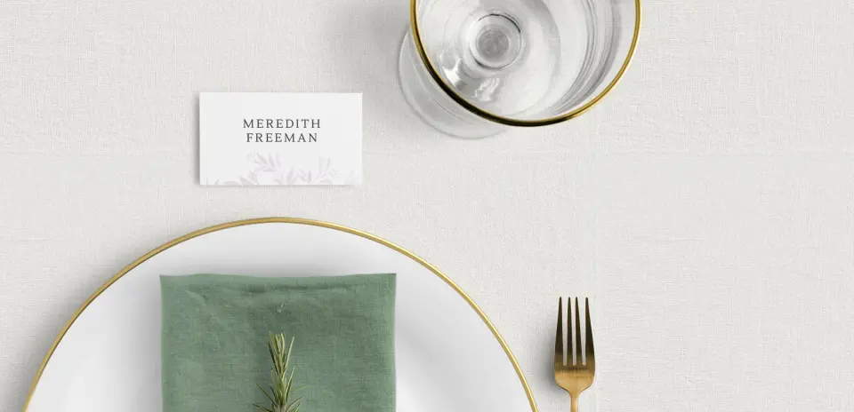 Tented Place Cards