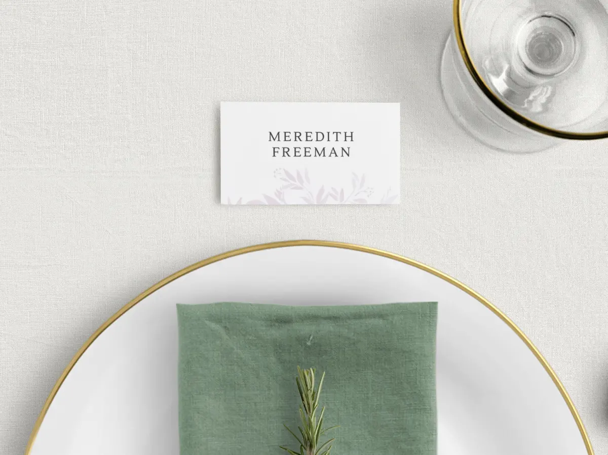 Tented Place Cards