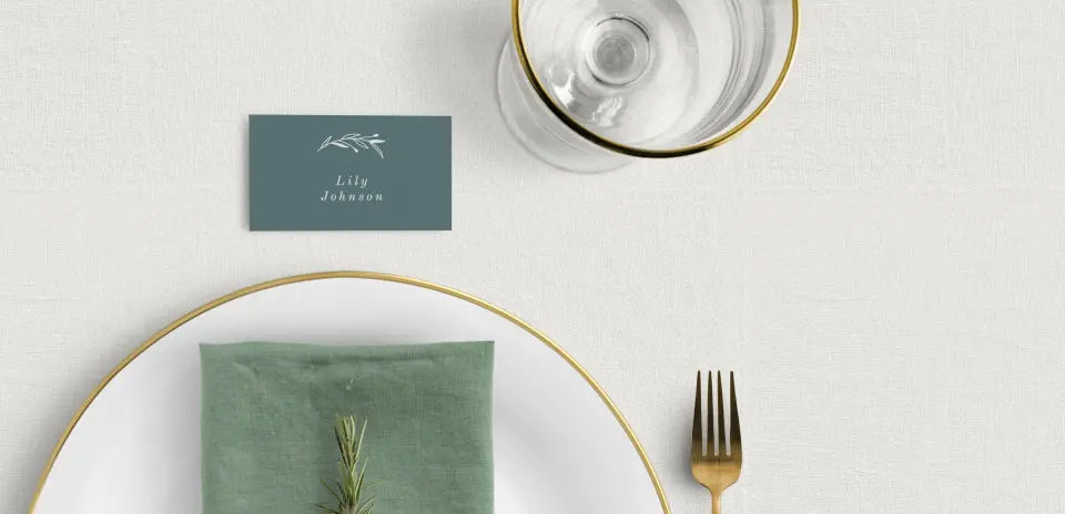 Tented Place Cards