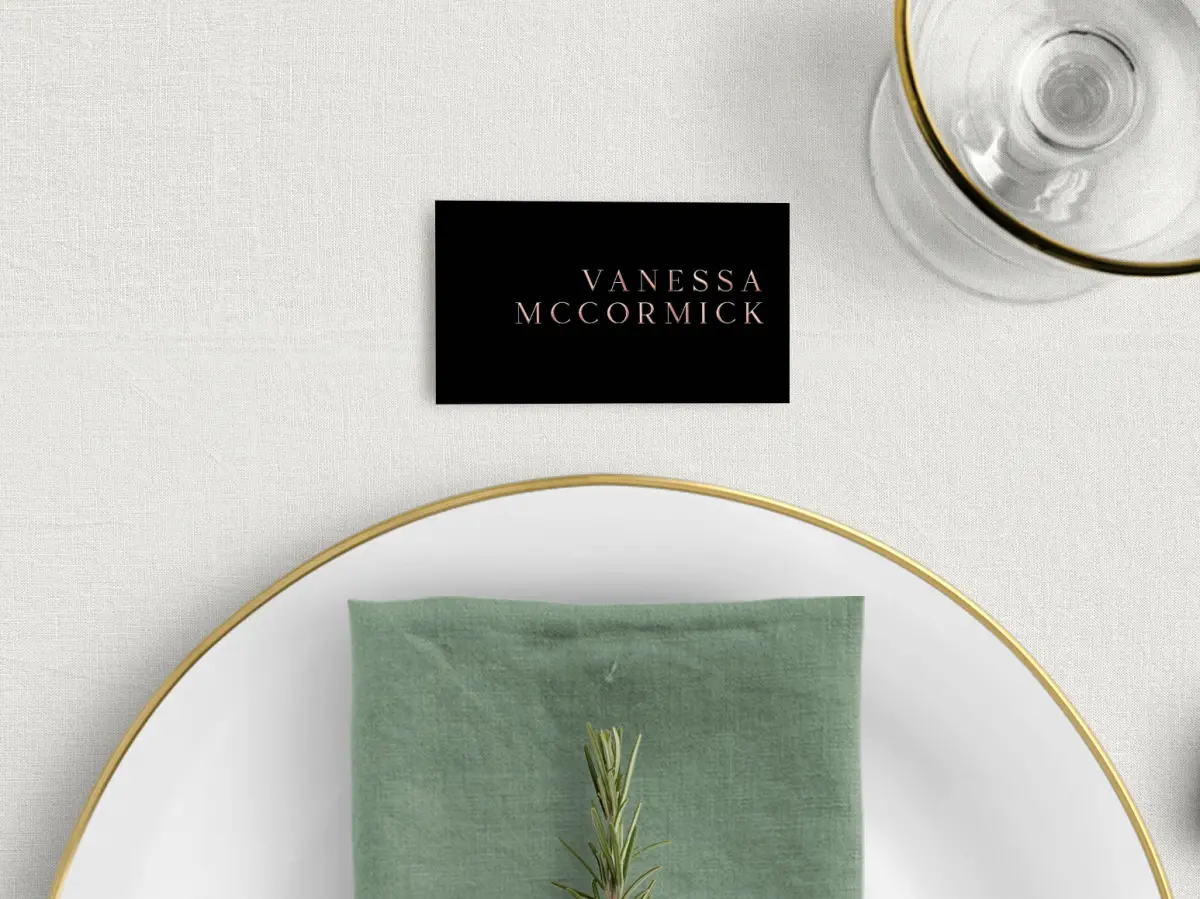 Tented Place Cards