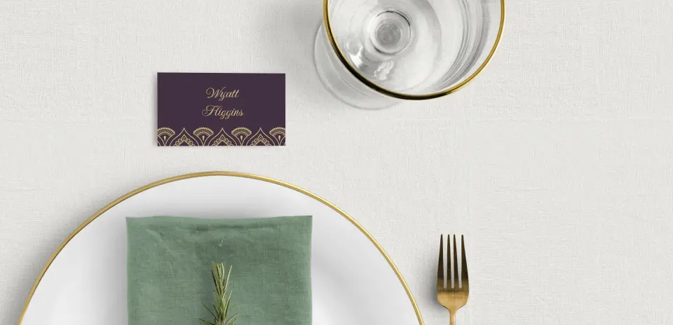 Tented Place Cards