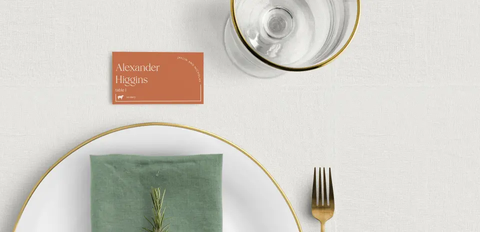 Tented Place Cards