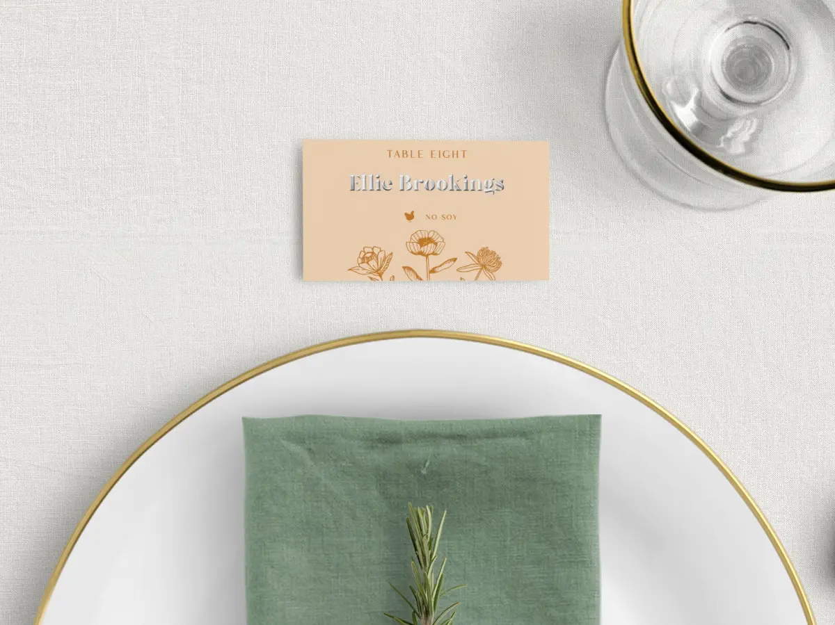 Tented Place Cards