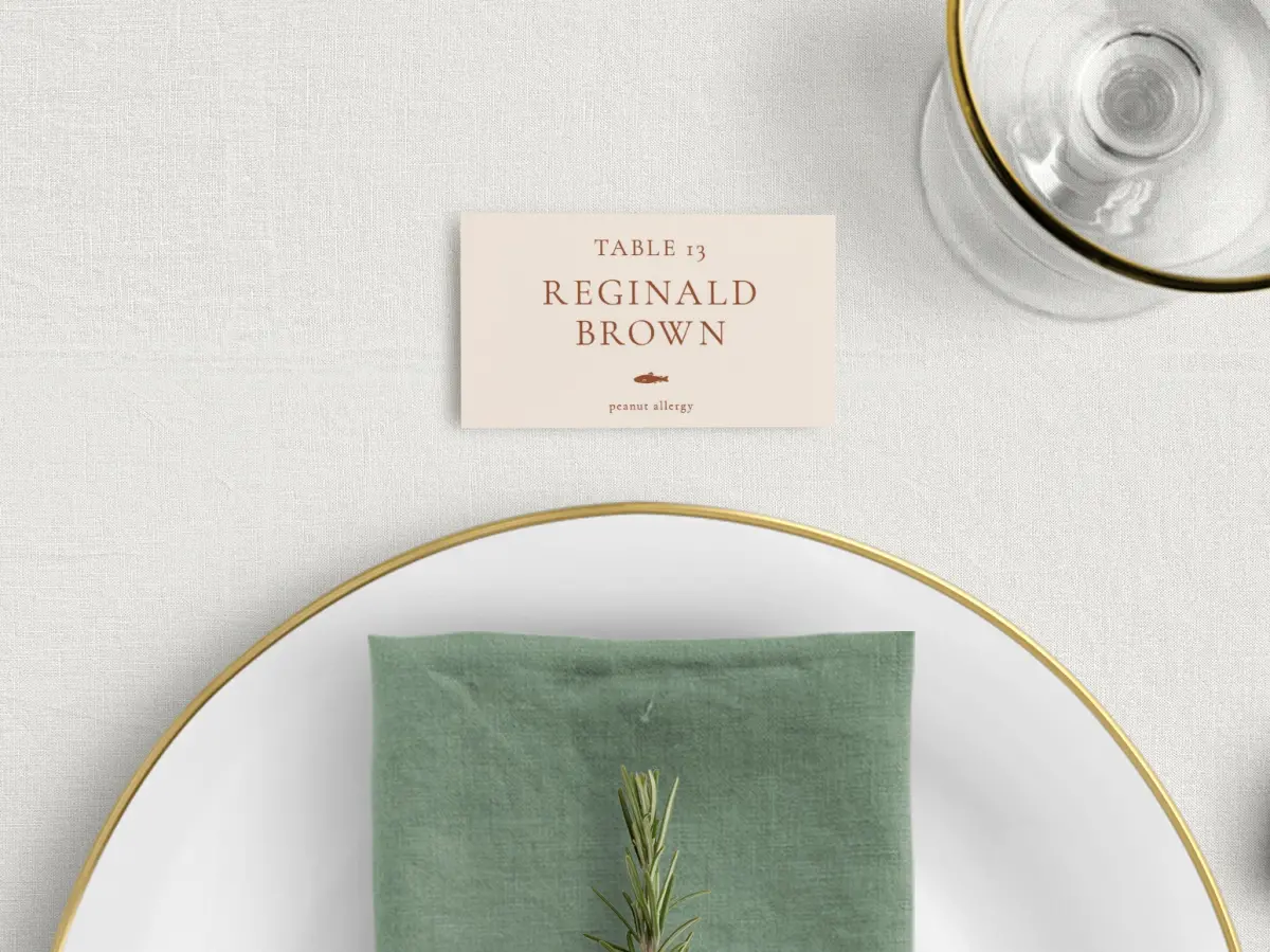 Tented Place Cards