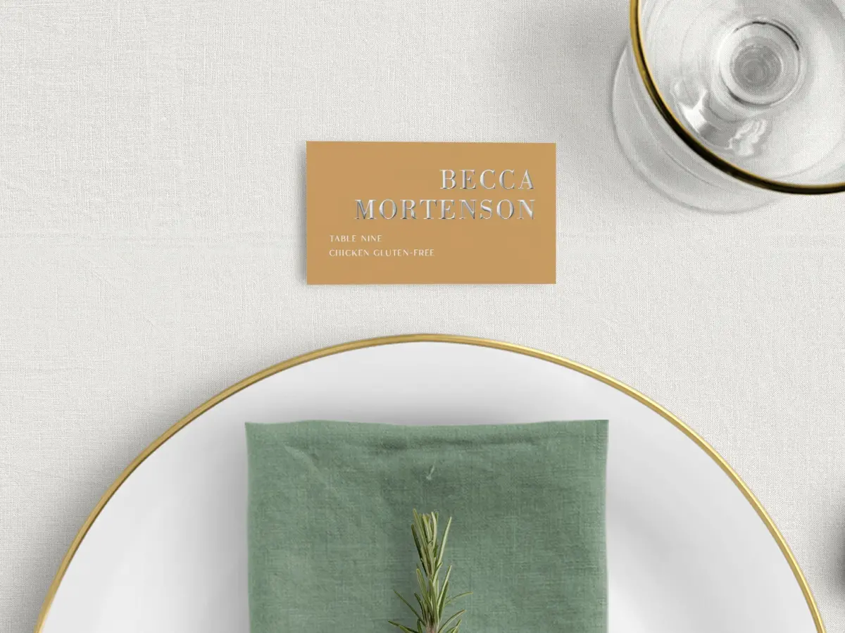 Tented Place Cards