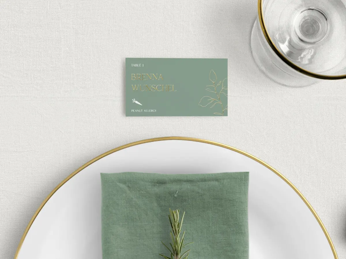 Tented Place Cards