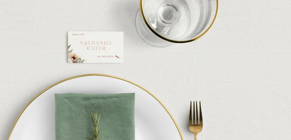 Tented Place Cards