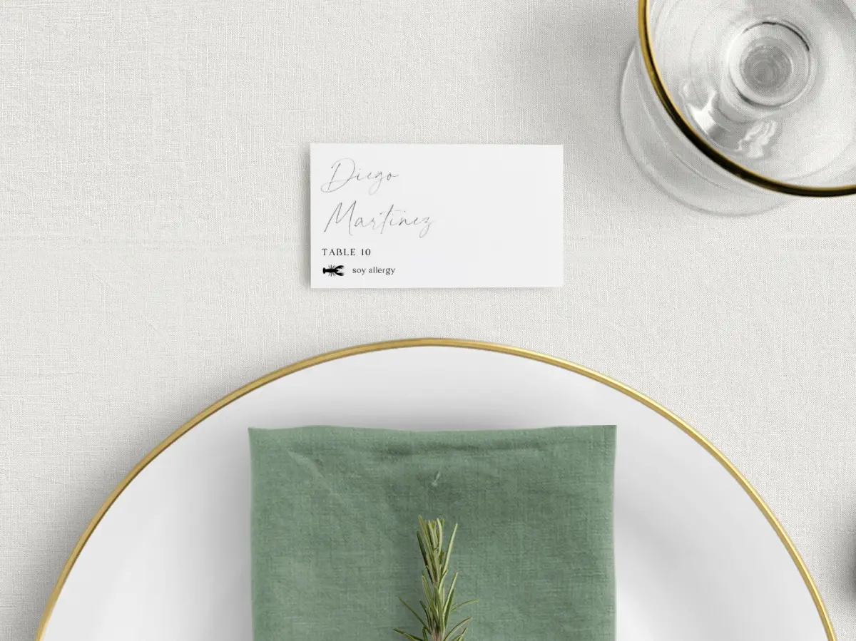 Tented Place Cards