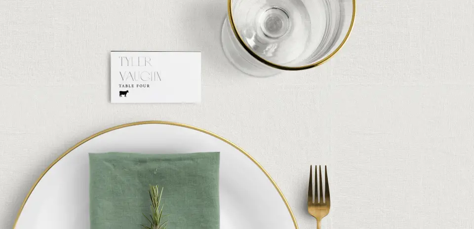 Tented Place Cards