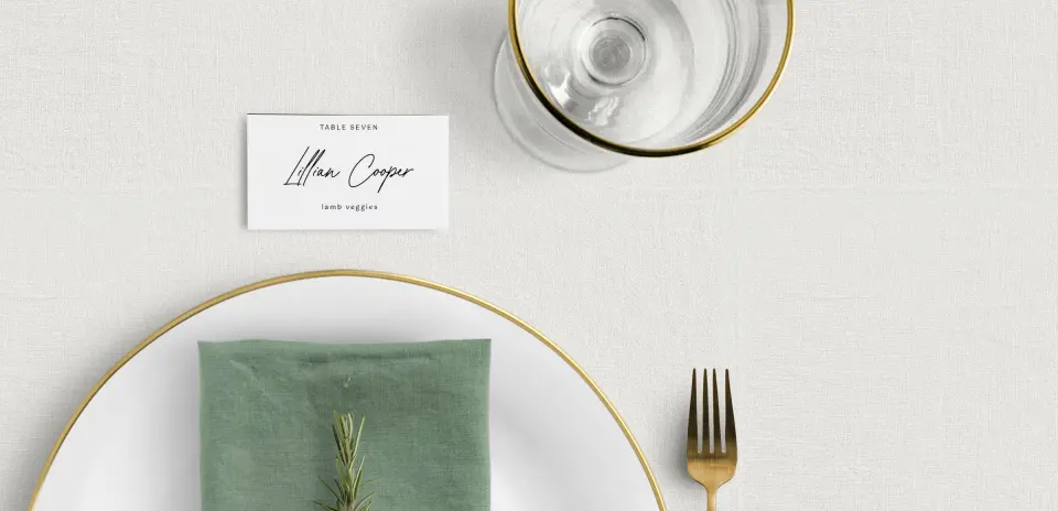 Tented Place Cards